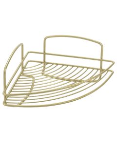 Raft këndor tualeti, Onda Brass, veshje prej bronzi polytherm®, me 1 nivel,  22x22xH11 cm