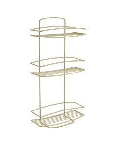 Raft tualeti, Onda Brass, veshje prej bronzi polytherm®, me 3 nivele,  26x11xH53 cm