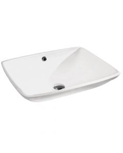 Porcelain basin, Pinara, white, 56.5x43 cm