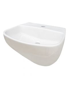 Porcelain basin, Alvona, white, 50.5x40 cm