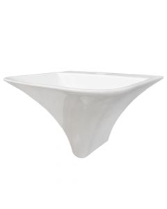 Porcelain basin, Selge, white, 46x41.5xH35 cm