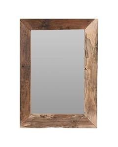 Pasqyrë, druri, kafe, 50x70 cm