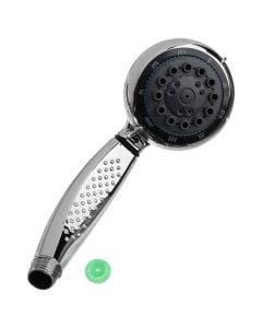 Shower head, with 7 functions, chrome ABS, 22x9 cm
