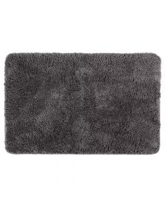 Bath mat, microfiber, gray, 90x60 cm