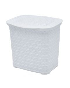 Kuti për detergjent rrobash, Knit, 4.5 lt, plastik, e bardhë, 21.2x18x19.5 cm