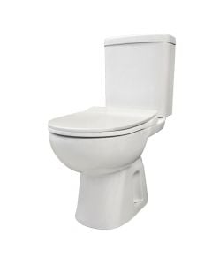 WC, Turavit, ground mounted, S-trap, porcelain, white, 61.2x37xH80.6 cm