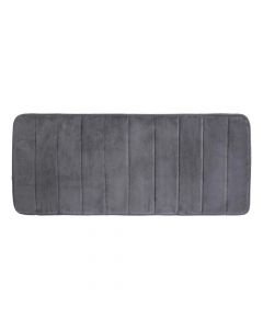 Bath mat, polyester, grey, 50x120 cm