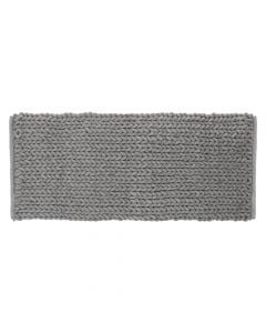 Bath mat, polyester, gray, 50x120 cm