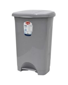 Kosh mbeturinash, Star, 50 lt, plastik, gri, 43x34.9x64 cm
