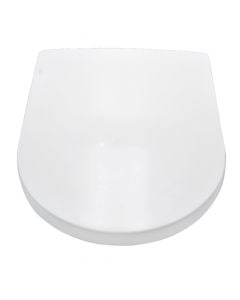 Kapak tualeti, Terra, duroplast, i bardhë, mentesha najloni H011, 35.2x45.2 cm