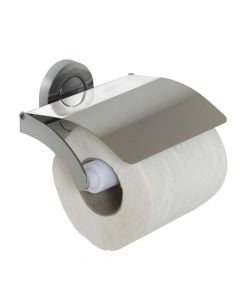 Toilet paper holder, Smodo, with lid, chromed, silver