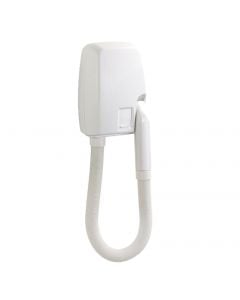 Wall hairdryer, ABS, white, 800W, 18x11xH55 cm