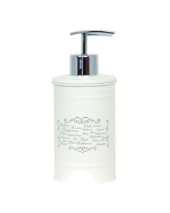 Liquid soap holder, Paris, metal, white, 30x20xH15 cm