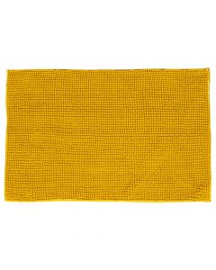 Bath mat, Chenille, polyester, yellow, 50x80 cm