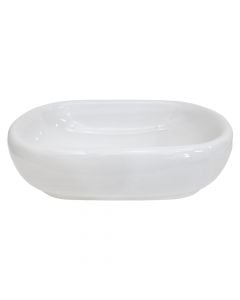 Lavaman oval, porcelan, montim mbi mobilje, e bardhë, 50x30xH13.5 cm