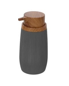 Liquid soap dispenser, LONDON, ABS/plastic, grey, 6.5xH 17cm
