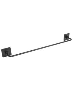 Mbajtëse peshqiri, e drejtë, çelik/metal, e zezë,50.3x5.3xH6.2cm