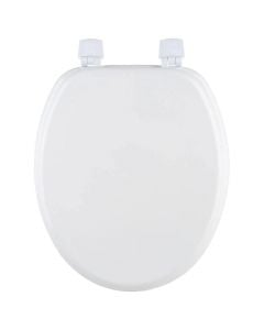 Kapak tualeti, MDF, e bardhë, mentesha, plastike,  aks 13-18, 37x43xH5 cm