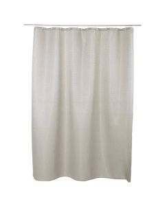 Shower curtain, polyester/polypropylene, taupe, 180xH200cm