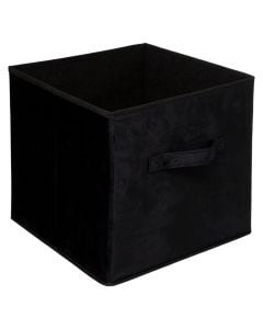 Kuti magazinimi, katrore, poliester/polipropilen, e zezë, 31x31xH31cm