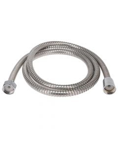 Flexible shower hose, stainless steel, silver, 150 cm