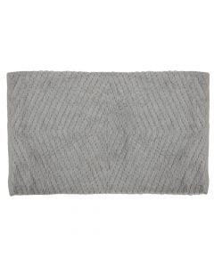 Bath mat, cotton, grey/light, 50x80 cm