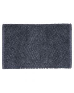 Bath mat, cotton, grey/dark, 50x80 cm