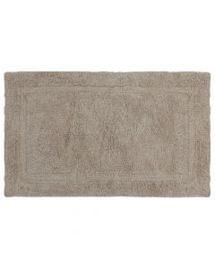 Bath mat, cotton, cream/ivory, 50x80 cm