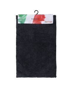 Bath mat, cotton, grey/dark, 50x80 cm