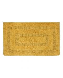 Bath mat, cotton, yellow, 50x80 cm