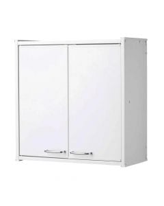 Plastic cabinet, 2 doors, wall mounting, resin, white, 60x60 cm