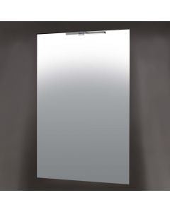 Pasqyre drejtkëndore, Luce, ndricim Led, xham/krom, argjend, 60xH100 cm