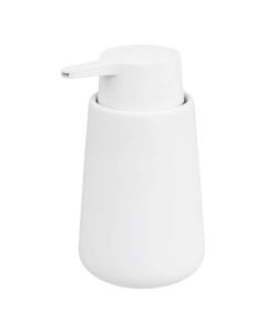 Liquid soap holder, Colorama, 250 ml, ceramic, white, 8.8xH14 cm