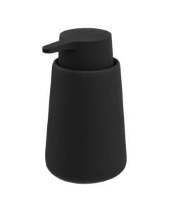 Liquid soap holder, Colorama, 250 ml, ceramic, black, 8.8xH14 cm