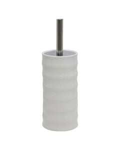 Toilet brush holder, ceramic, white, 12xH38 cm