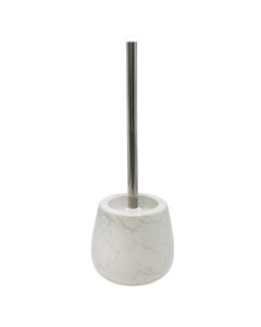 Toilet brush holder, ceramic, white/grey, 12xH39 cm