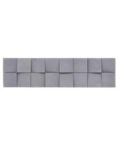 Decorative tiles, Estillo Natural, concrete, gray 37.5x10  cm (1 box = 0.38 m2)