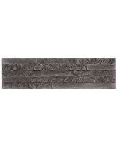 Pllakë veshje dekorative, Etna Grafit, beton, gri,  37,5x10(1 kuti=0.41 m2)