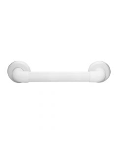 Holding rod, thermoplastic, white, with screws, 30 cm