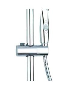 Set of shower head  + salishent set, Orbit, 4 functions, chrome/abs, silver