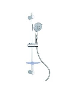 Set kokë dushi + salishent ,Orbit, 4 funksione, krom/abs, argjend