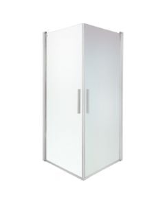 Shower cabin, aluminum profiles, chrome, 5 mm glass, 90x90xH190 cm