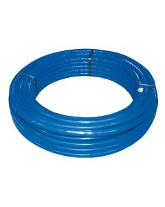 Multilayer pipe, with thermal insulation coating, polyethylene/aluminum, blue, 20 mm, 50 m