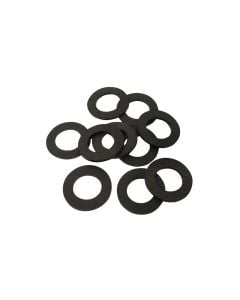 Set guarnicion gome, e zezë, 3/8'', 10 pc