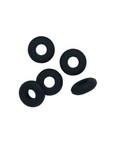 Gasket set, for derailleur, rubber, black, 14.5x6 mm, 5 pcs