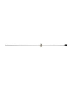 Metal rod, for exhaust pipes, chrome, silver, 20 cm