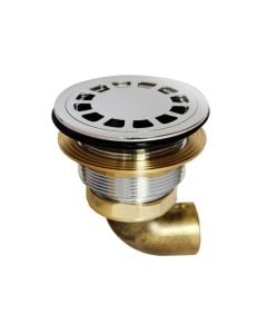 Shower tile flush, horizontal with brass, bronze, silver, 80 mm, 1/1/4''