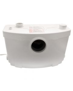 Drain pump with grinding, for WC (washbasin+bidet+tub), plastic, white, H max 5-7m, 180l/min