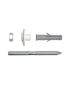 Set of sink screws, with nuts, steel/plastic, 2 pieces