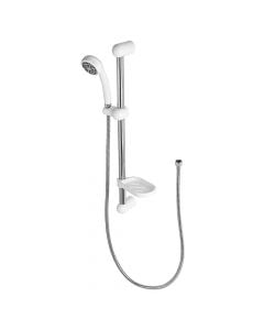 Salisent + shower head, Hydra, with 1 function, ABS/stainless steel, silver/white, 6x8.6xH60cm